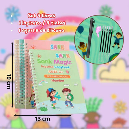 Set Cuaderno Magic Caligrafia Montessori